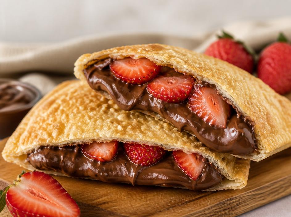 Pastel de Nutella com Morango