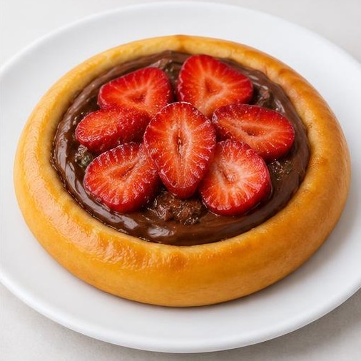 Esfiha de Chocolate com Morango